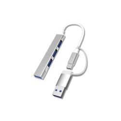Yeni Nesil Cihazlar Dizüstü Bilgisayar MacBook ve iPad Uyumlu Type-C Hub | 4 Portlu Çoklu Adaptör