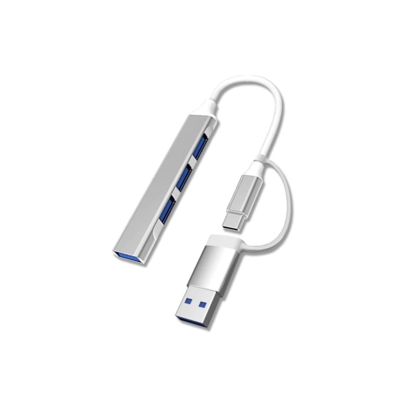 Yeni Nesil Cihazlar Dizüstü Bilgisayar MacBook ve iPad Uyumlu Type-C Hub | 4 Portlu Çoklu Adaptör